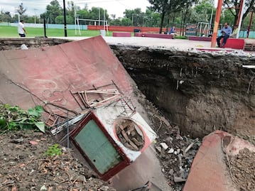 Se abre socavón y a los 5 días se hunde gimnasio en la GAM
