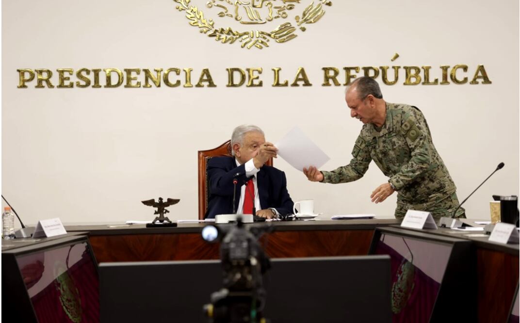 José Rafael Ojeda Durán durante la reunión de Seguridad en Palacio Nacional. Foto: Carlos Mejía/EL UNIVERSAL