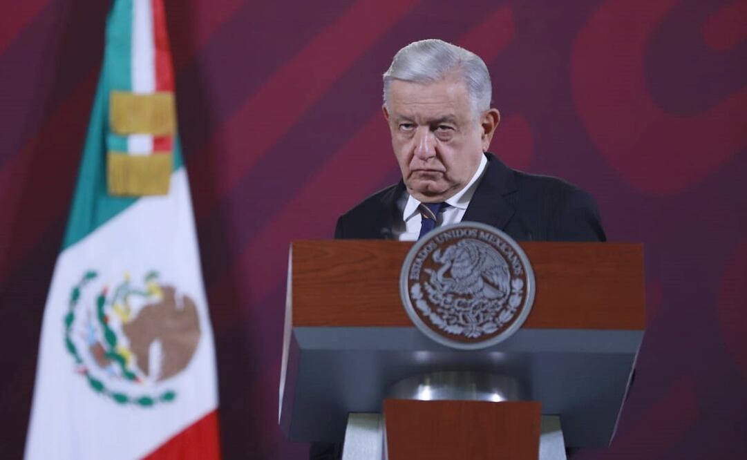 El presidente López Obrador en su mañanera del 30 de octubre. Foto: Fernanda Rojas / EL UNIVERSAL