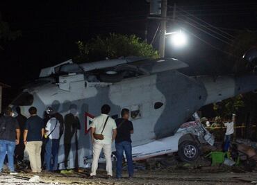 "Sólo se escuchó el ruido del fierro con la tierra", narra reportero en helicóptero de Navarrete