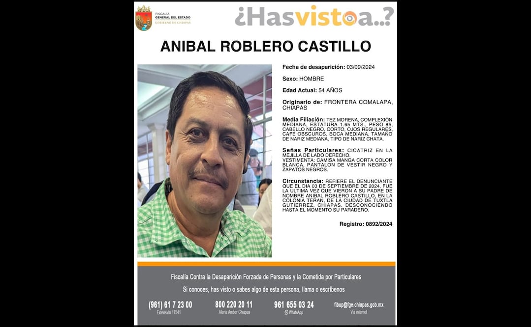 Foto: Fiscalía General de Chiapas