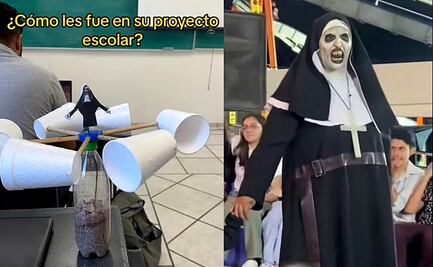 “Monja viral de TikTok” inspira proyecto escolar y ¡alumno se saca un 10!