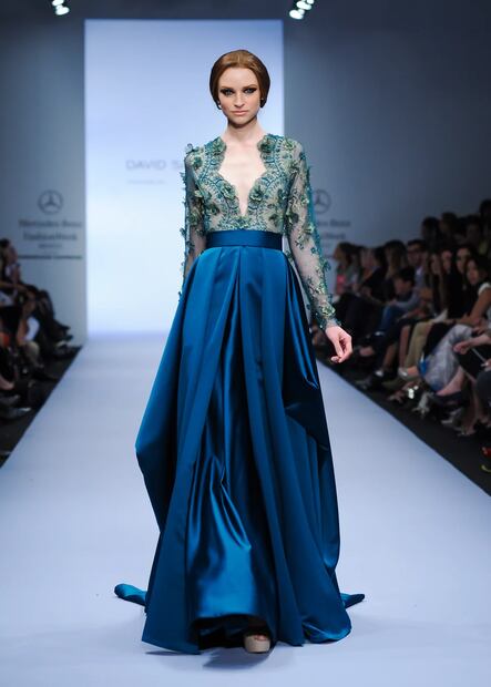 El vestido que lució Stephanie Salas en la boda de su hija. Foto: David Salomón