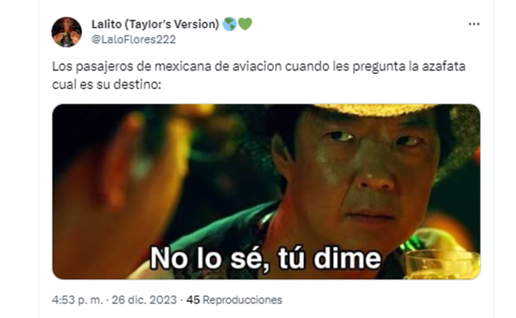 Memes Mexicana de Aviación. Foto: Captura de pantalla
