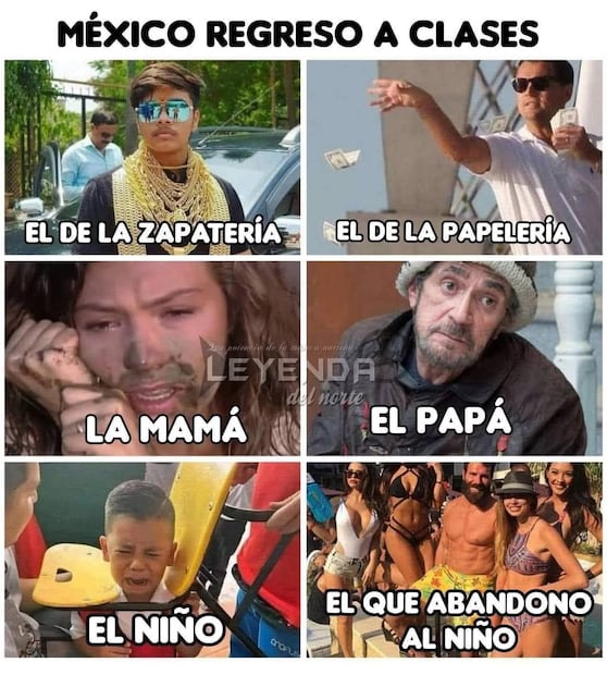 Los mejores memes que dejó el inicio del ciclo escolar 2026-2027. Foto: Redes sociales