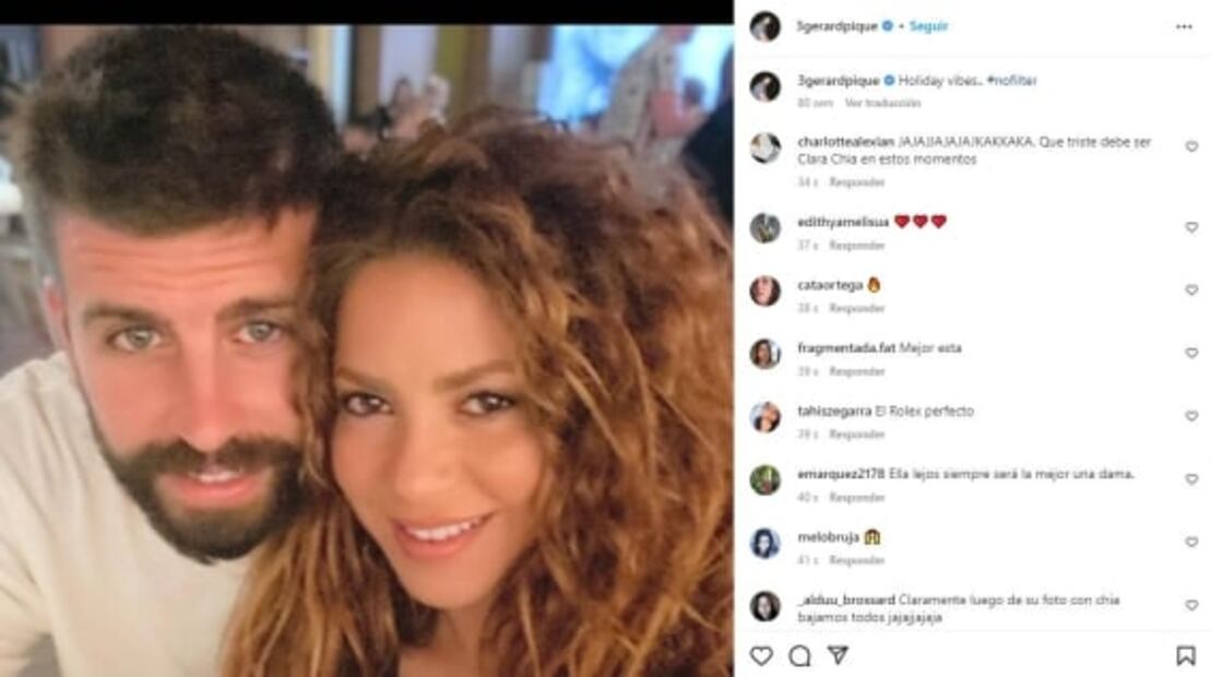 Piqué sube foto con Clara Chía a Instagram, pero… ¡aún no borra las de Shakira!
