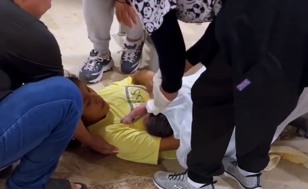 Mujer da a luz en sala de espera tras ser ignorada por personal del Hospital Materno Infantil en Reynosa, Tamaulipas. Foto: Captura de pantalla