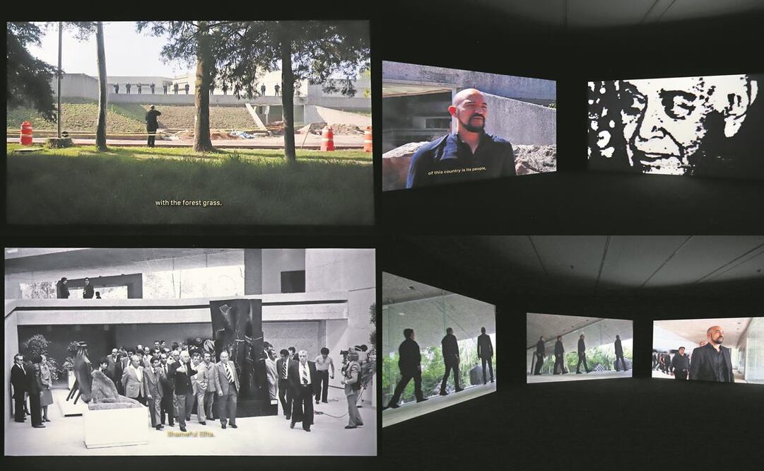 Diferentes momentos que recoge el video Más allá de los árboles, de Erick Meyenberg, creado para la conmemoración de los 40 años del Museo Tamayo. Fotos: Berenice Fregoso y Carlos Mejía/ EL UNIVERSAL.