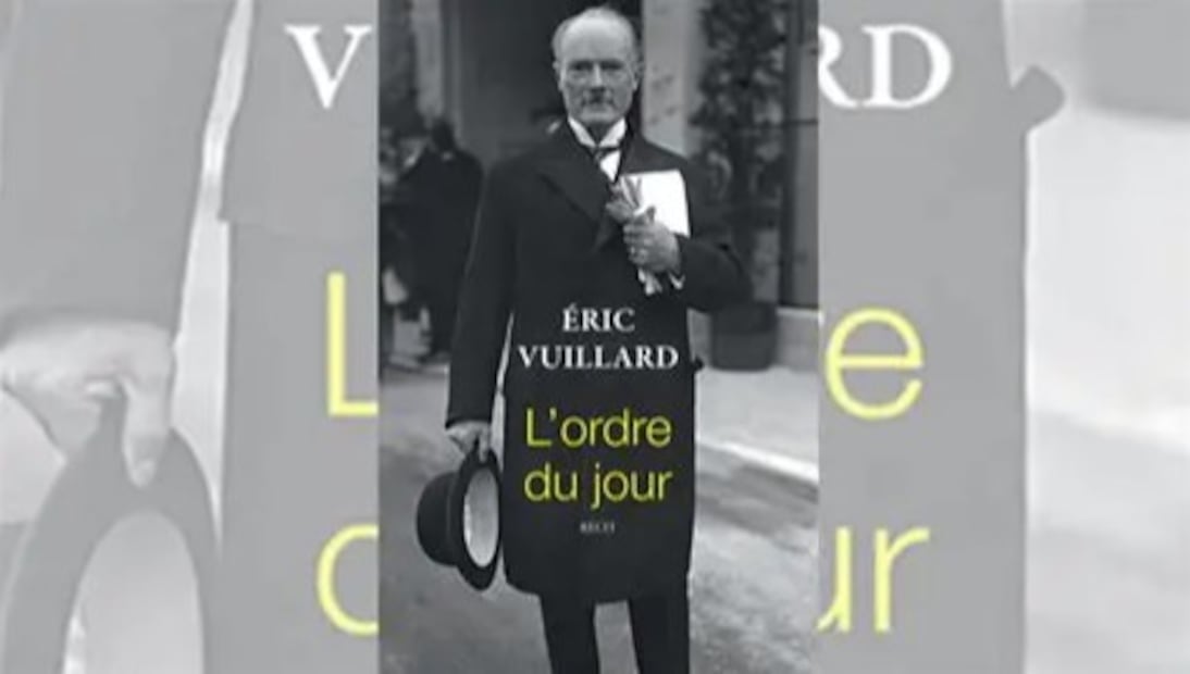 El orden del día ( en francés L'ordre du jour) fue ganada del Premio Goncourt en 2017. Crédito: Actes sud