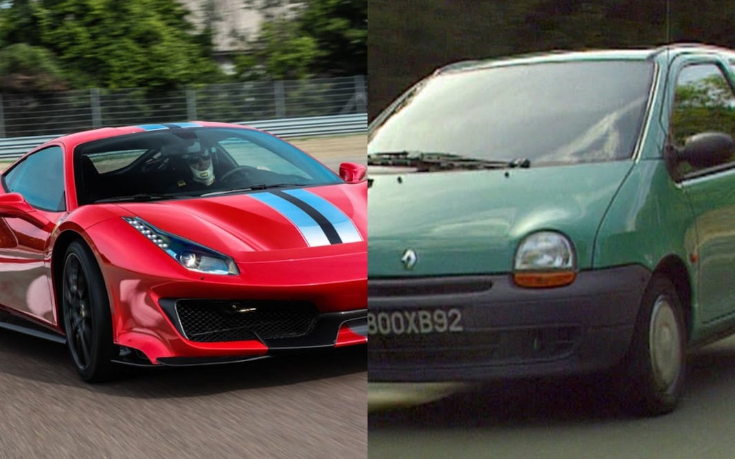 En video: Conductor choca contra Ferrari de 13 millones de pesos con su pequeño Renault