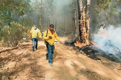 Comuneros, los héroes que con carencias combaten incendios forestales