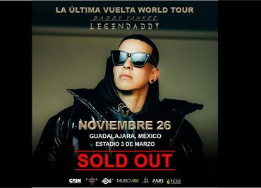 "Llamado de emergencia"...Se agotan boletos para conciertos de Daddy Yankee en Monterrey y Guadalajara