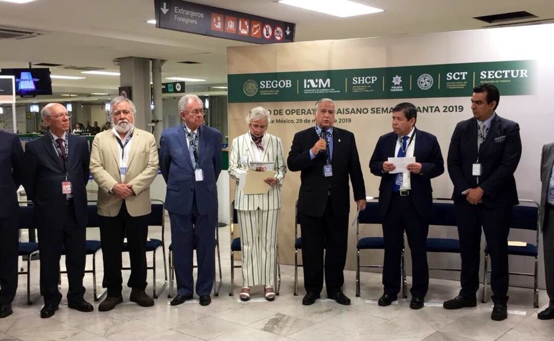 La titular de Segob, Olga Sánchez Cordero dio arranque al Programa Paisano. Foto: Especial