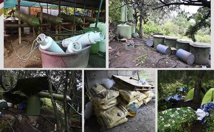 Desmantelan narcolaboratorio en Acatlán, Hidalgo; aseguran 16 kilos de droga crystal y detienen a una persona