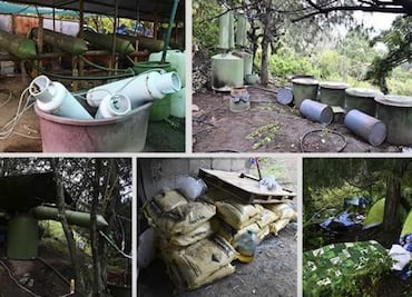 Desmantelan narcolaboratorio en Acatlán, Hidalgo; aseguran 16 kilos de droga crystal y detienen a una persona