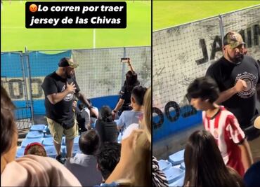 VIDEO: Un niño aficionado de Chivas fue amenazado por fanático del Tampico Madero; lo obligó a cambiarse de lugar