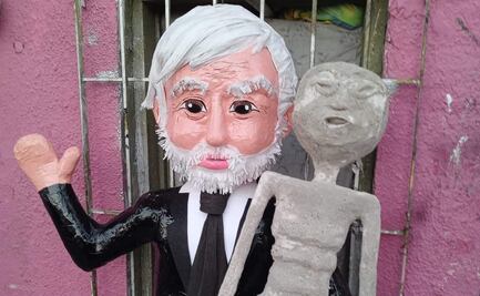 "Yo sí te creo": Crean piñata de Jaime Maussan con cuerpo "no humano" y se vuelve viral