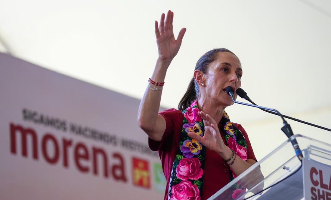 Claudia Sheinbaum, candidata de la coalición Sigamos Haciendo Historia. Foto: Diego Simón Sánchez / EL UNIVERSAL