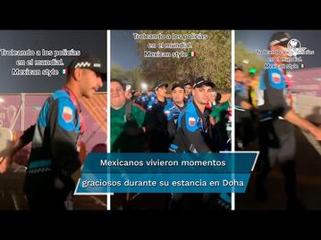 Al ritmo de “A la Víbora de la Mar”, mexicanos le cantan a policías en Qatar