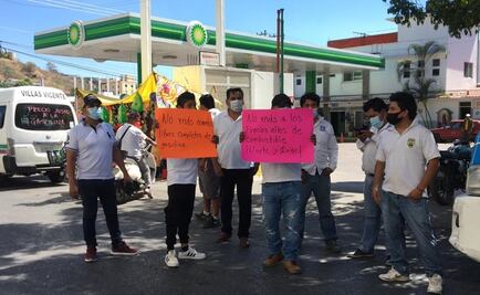 Transportistas protestan en gasolineras de Chilpancingo; exigen bajar precios