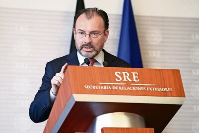 Relación México-EU está a prueba con caravana de migrantes: Videgaray