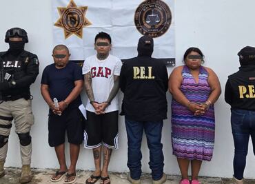 Detienen a familia en Yucatán; les aseguran paquetes con marihuana y metanfetamina