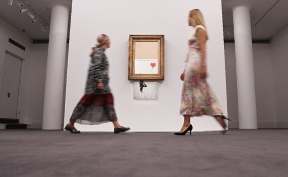 La obra que Banksy autodestruyó, y lo posicionó como fenómeno mundial, sale a subasta