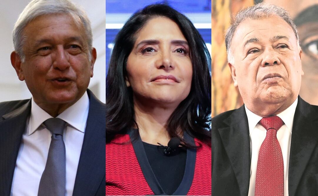 Andrés Manuel López Obrador, Alejandra Barrales y Alberto Anaya. (FOTO: Archivo. EL UNIVERSAL)