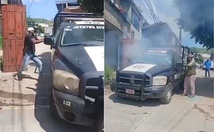 Patrulla es emboscada y destruida con cadenas y explosivos en Edomex; responsables estarían vinculados a organizaciones criminales