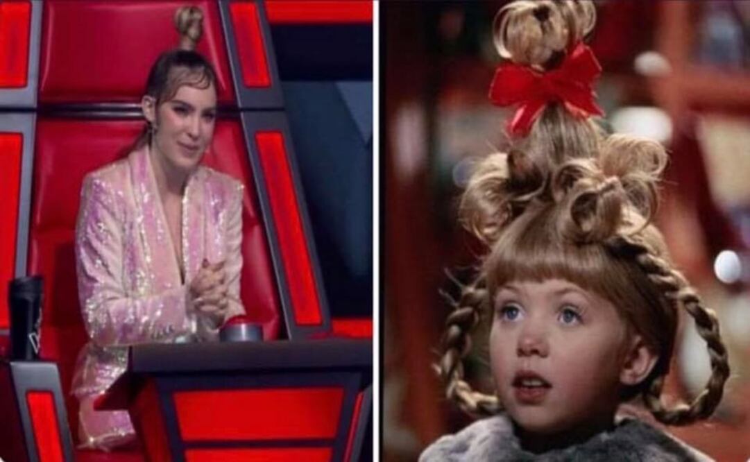 Algunos llegaron a comparar el peinado de Belinda con el de un personaje de la película El Grinch/ Foto: Facebook 