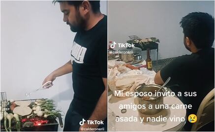 Dejan plantado a hombre con su carne asada; esposa viraliza video en TikTok y anuncia otra