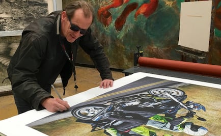 Un motoquero y su arte