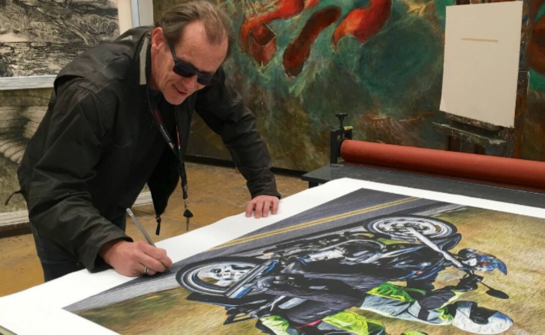 Un motoquero y su arte