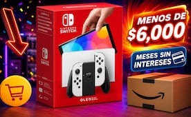 Nintendo Switch OLED en menos de 6 mil pesos en Amazon México; así aplican los meses sin intereses