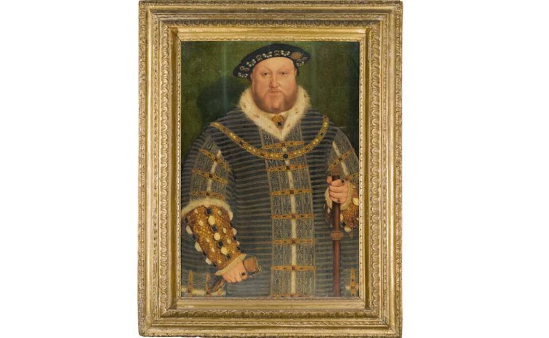 El cuadro se realizó cuando el rey tenía en torno a 50 años y se estaba recuperando de un grave accidente en un torneo, así como de la ruptura de su quinto matrimonio con Catherine Howard, a quien ejecutó en 1542. FOTO: Sotheby's.