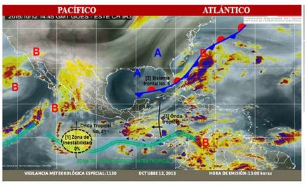 Se prevén lluvias nocturnas en al menos 23 estados del país