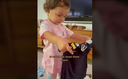 VIDEO. Micaela, la pequeña fanática de Checo Pérez y Max Verstappen que se volvió viral en TikTok