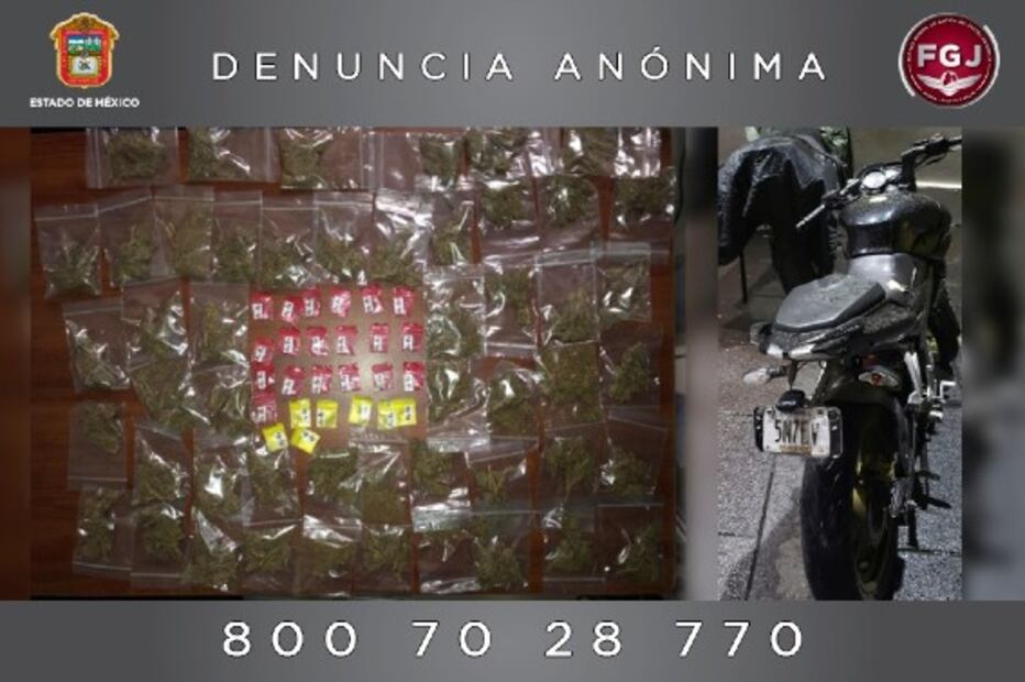 Desmantelan cuatro puntos de venta de droga al menudeo en Naucalpan