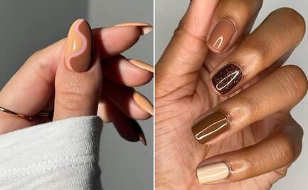 7 diseños de uñas café para lucir manos elegantes en otoño
