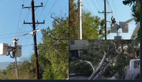 Por frente frío, 193 mil usuarios se quedan sin luz en Tamaulipas y Veracruz; CFE la restablece al 53%