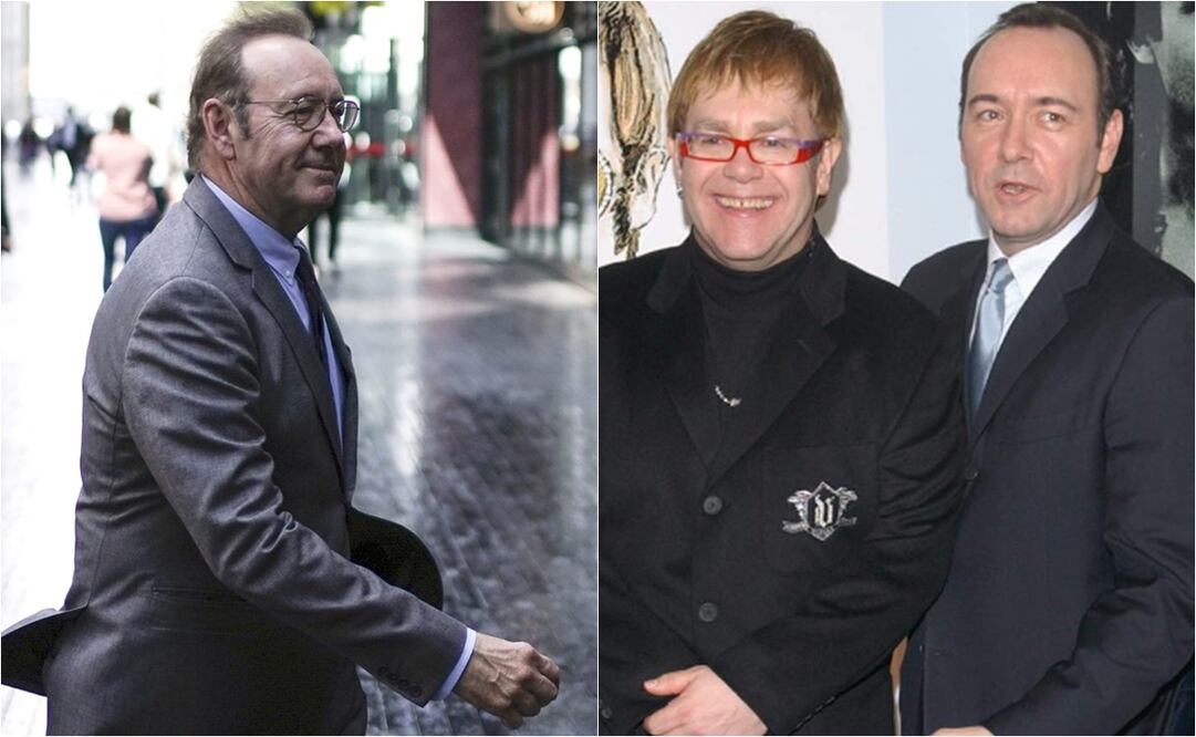 Kevin Spacey y Elton John son amigos desde hace décadas. 
Fotos: AP