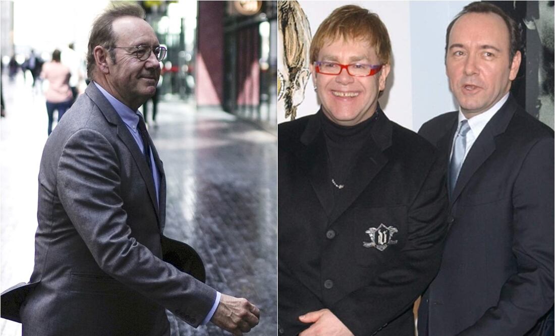 Kevin Spacey y Elton John son amigos desde hace décadas.
Fotos: AP