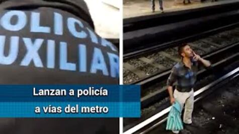 Hombre presuntamente ebrio lanza a policía a vías del Metro Jamaica