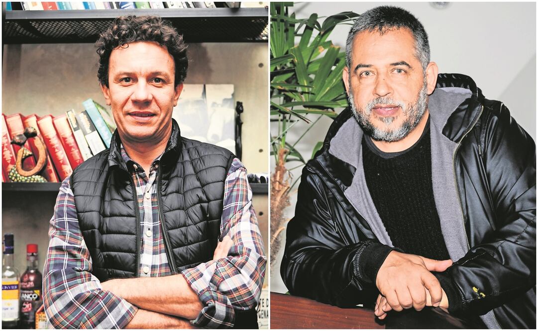 Keco Olano es arquitecto y dibujante gráfico; Mario Mendoza es novelista y periodista. Foto: Cortesía Planeta