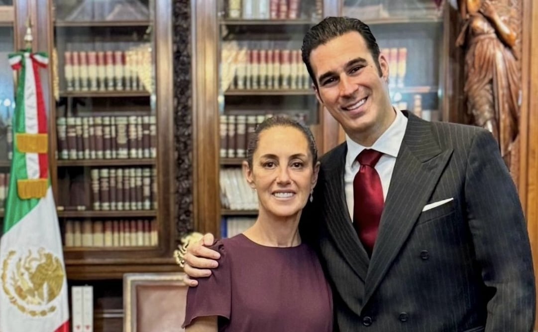 Miguel Torruco Garza agradece a la presidenta Claudia Sheinbaum el nombramiento como subsecretario de Prevención de las Violencias en la SSPC. Foto: Especial