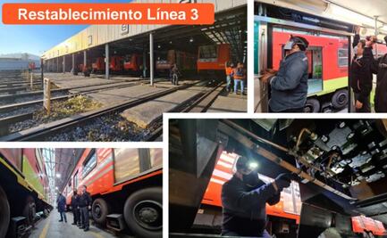 Metro CDMX prevé reanudar servicio de la Línea 3 el primero de febrero