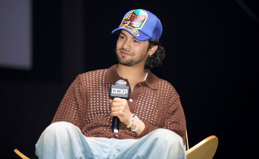 Xolo Maridueña, protagonista de la serie Karate Kid en el Centro Banamex en la Ciudad de México. Foto: Hugo Salvador/EL UNIVERSAL.