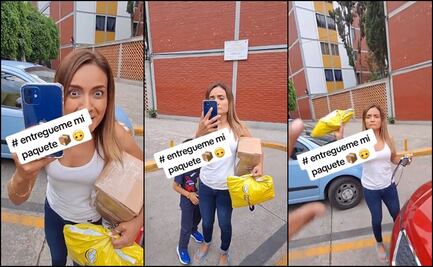 "Lady Paquete": Exhiben a mujer agrediendo a repartidor de Mercado Libre