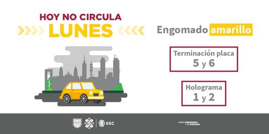 ¿Qué autos no circulan este lunes 16 de octubre 2023?