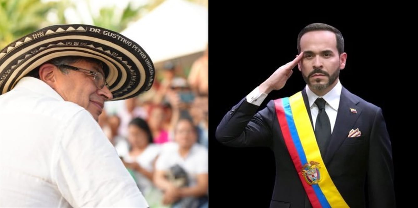 Petro y De la Espriella. Imagen de sus cuentas de X